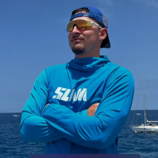 První kapitán na vodním skútru Puerto Colón