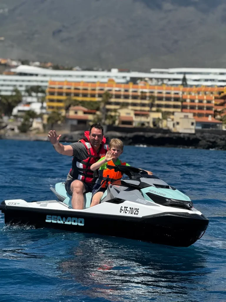The Most Common Concerns Before Booking a Jet Ski Safari in Tenerife – And Why You Don’t Need to Worry 3 Jet Ski Safari in Adeje – Family enjoying a jet ski safari in Tenerife