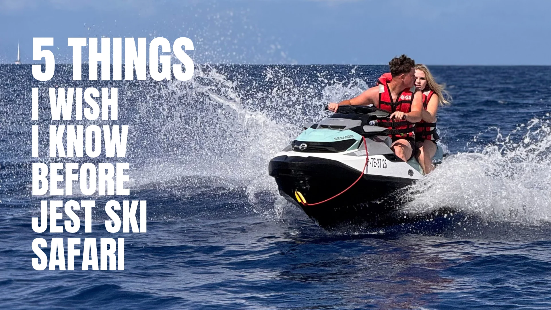 Before your Jet Ski Safari in Puerto Colón — illustrated riding tips.